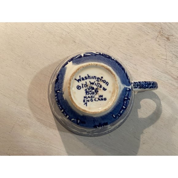 Old Willow Washington, Made in England Cup & Saucer - Picture 5 of 8